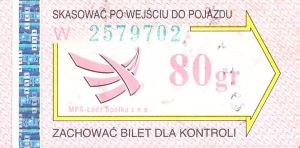 Bilet Łódź 80