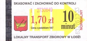 Bilet Łódź