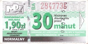 Bilet Lublin 1,20 30min