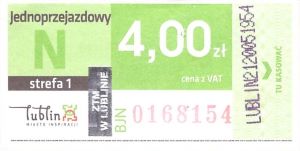 Bilet Lublin 4,00