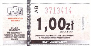 Bilet Lublin 1,00
