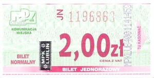 Bilet Lublin 2,00