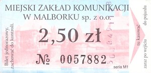 Bilet Malbork