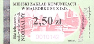 Bilet Malbork