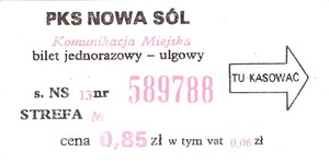 Bilet Nowa Sól
