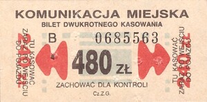 Bilet Ogólnopolski 480