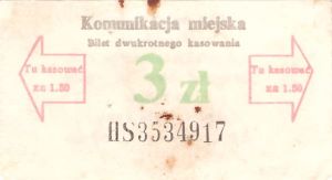 Bilet ogolnopolski 3 HS