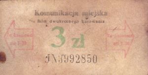 Bilet ogolnopolski 3 JN