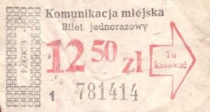 Bilety Ogólnopolskie 12,50