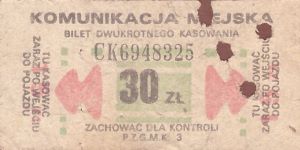 Bilety Ogólnopolskie 30