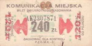 Bilety Ogólnopolskie 240