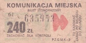 Bilet Ogólnopolski 240