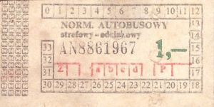 Bilety Ogólnopolskie 1