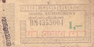 Bilet ogolnopolski 1 BM