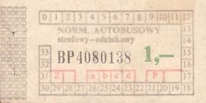 Bilet ogolnopolski 1 BP
