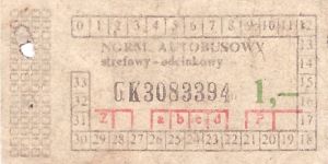 Bilet ogolnopolski 1 GK