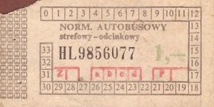 Bilet ogolnopolski 1 HL