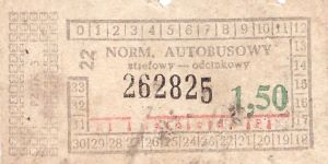 Bilet ogolnopolski 1,50 22
