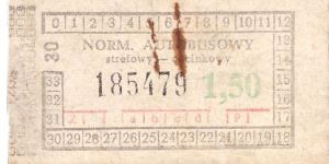 Bilet ogolnopolski 1,50 30
