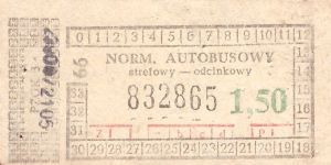 Bilet ogolnopolski 1,50 66