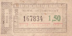 Bilet ogolnopolski 1,50 108