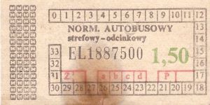 Bilet ogolnopolski 1,50 EL