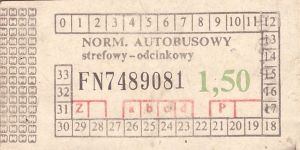 Bilet ogolnopolski 1,50 FN