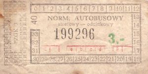 Bilet ogolnopolski 3 40