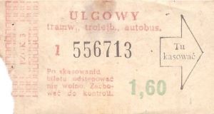 Bilety Ogólnopolskie 1,60