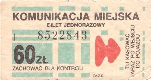 Bilety Ogólnopolskie 60