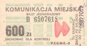 Bilety Ogólnopolskie 120