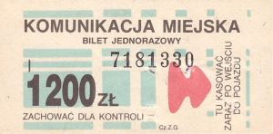 Bilety Ogólnopolskie 1200