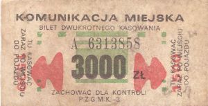 Bilety Ogólnopolskie 3000