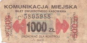 Bilety Ogólnopolskie 1000
