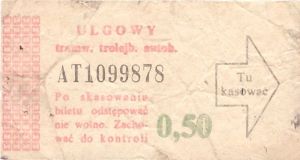 Bilet ogolnopolski 0,05 AT