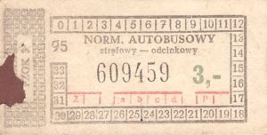 Bilet ogolnopolski 3 95