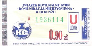 Bilet Olkusz 0,90