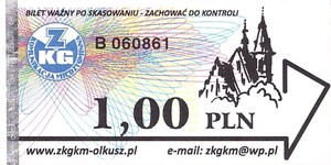 Bilet Olkusz 1,00