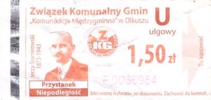 Bilet Olkusz 1,50