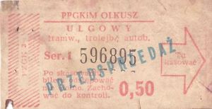 Bilet Olkusz 0,50