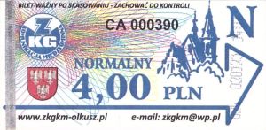 Bilet Olkusz 1,00