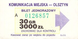 Bilet Olsztyn
