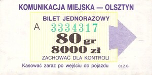 Bilet Olsztyn