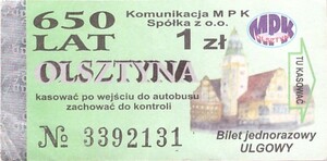 Bilet Olsztyn