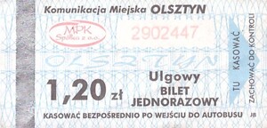 Bilet Olsztyn