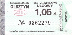 Bilet Olsztyn