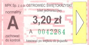 Bilet Ostrowiec Świętokrzyski
