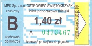 Bilet Ostrowiec Świętokrzyski