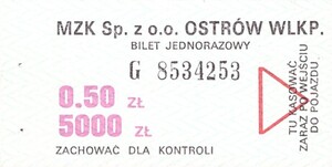 Bilet Ostrów Wielkopolski