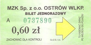 Bilet Ostrów Wielkopolski